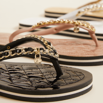 CHINELO 0106.0D67 MATELASSE CORRENTE DOURADA SANTA LOLLA