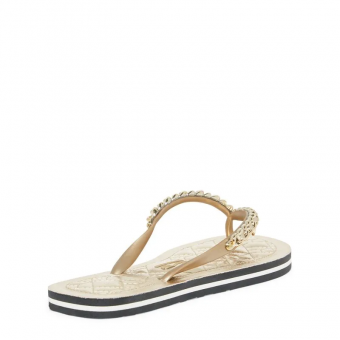 CHINELO 0106.0D67 MATELASSE CORRENTE DOURADA SANTA LOLLA