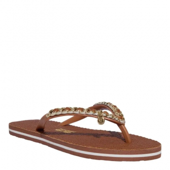 CHINELO 0106.0D67 MATELASSE CORRENTE DOURADA SANTA LOLLA