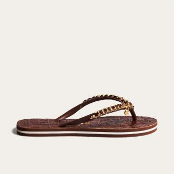 CHINELO 0106.0D67 MATELASSE CORRENTE DOURADA SANTA LOLLA - Código 107337-4300