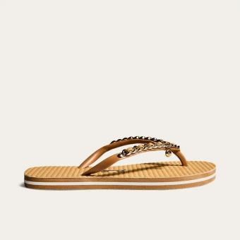 CHINELO 0106.0D67 MATELASSE CORRENTE DOURADA SANTA LOLLA