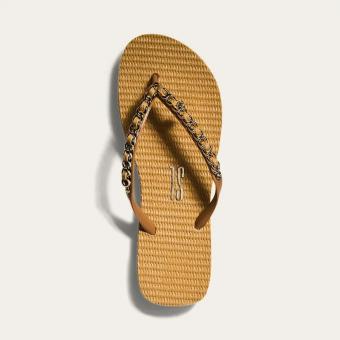 CHINELO 0106.0D67 MATELASSE CORRENTE DOURADA SANTA LOLLA