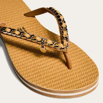 CHINELO 0106.0D67 MATELASSE CORRENTE DOURADA SANTA LOLLA