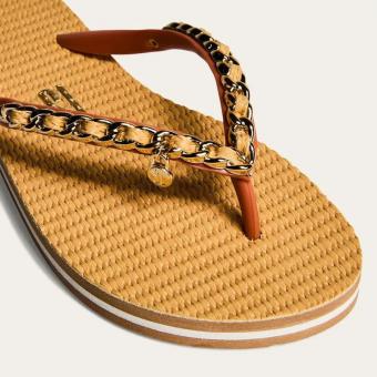 CHINELO 0106.0D67 MATELASSE CORRENTE DOURADA SANTA LOLLA
