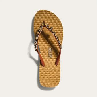 CHINELO 0106.0D67 MATELASSE CORRENTE DOURADA SANTA LOLLA