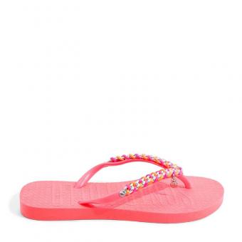 CHINELO 0483.336C CORRENTE E FITA ESCRITO NO SOLADO SANTA LOLLA