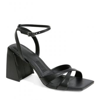 SANDALIA 062F.3AD6 COURO TRANSPASSADA SALTO ALTO  FEM SANTA LOLLA