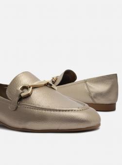 MOCASSIM A120300001 COURO BRIDÃO METALICO FEM AREZZO