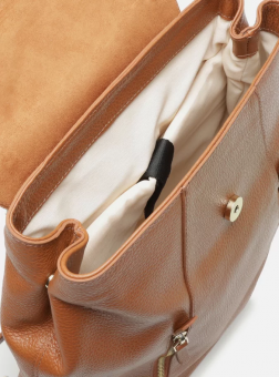 MOCHILA A500210709 COURO MEDIA C/ZIPER FEM AREZZO