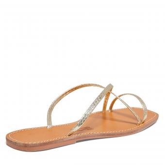 RASTEIRA 06B0.42E3 ABERTA TIRAS DOURADA FEM SANTA LOLLA