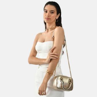 BOLSA B250501 CROCO METALIZADA ALÇA FEM VIA MARTE