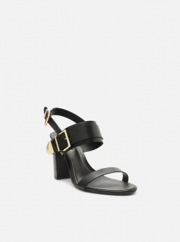 SANDALIA A102810284 SALTO QUAD E FIVELA GROSSA FEM AREZZO