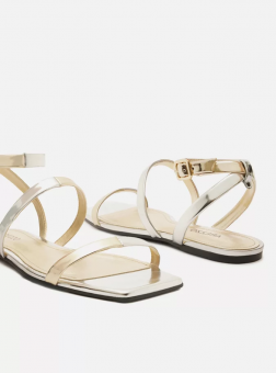 SANDALIA A121050158 RASTEIRA BICO QUAD C/TIRAS FEM AREZZO