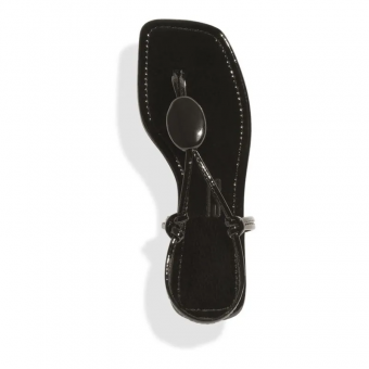 RASTEIRA 0561.34C8 VERNIZ TIRAS COURO ABERTA FEM SANTA LOLLA