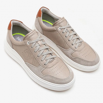 TENIS 526103 COURO C/SUEDE CADARÇO MASC DEMOCRATA