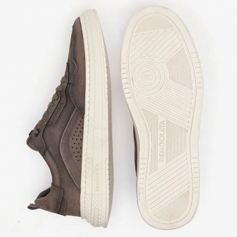 TENIS 240201 COURO FOSCO CADARÇO MASC DEMOCRATA