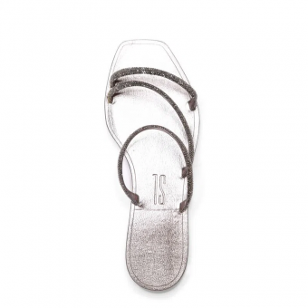 RASTEIRA 02B0.413C TIRAS COURO C/STRASS FEM SANTA LOLLA