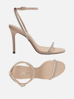 SANDALIA A126630081 SALTO FINO STRASS C/AMARRAÇÃO FEM AREZZO