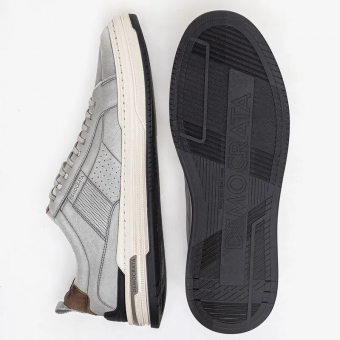 TENIS 240601 COURO C/CADARÇO PERFURADO MASC DEMOCARATA