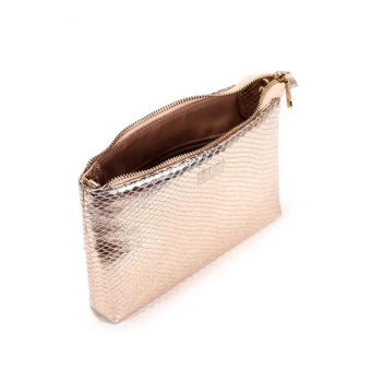 CLUTCH 0450.46BC MEDIA COURO C/ZIPER FEM SANTA LOLLA
