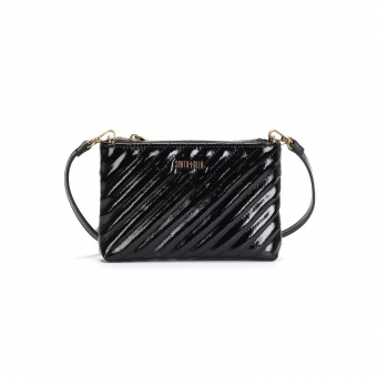 BOLSA 0470.4A32 COURO COSTURA PEQUENA C/ZIPER DOURADO FEM SANTA LOLLA