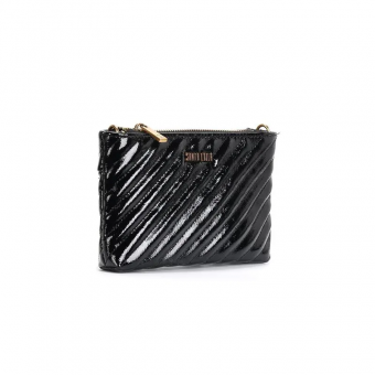 BOLSA 0470.4A32 COURO COSTURA PEQUENA C/ZIPER DOURADO FEM SANTA LOLLA