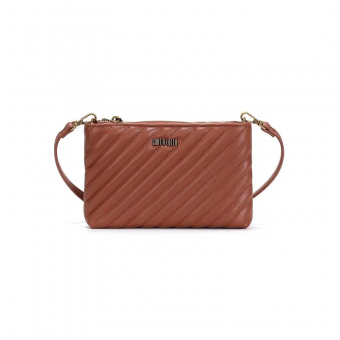 BOLSA 0470.4A32 COURO COSTURA PEQUENA C/ZIPER DOURADO FEM SANTA LOLLA