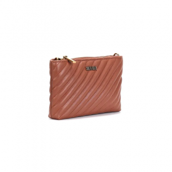 BOLSA 0470.4A32 COURO COSTURA PEQUENA C/ZIPER DOURADO FEM SANTA LOLLA
