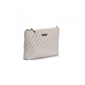 BOLSA 0470.4A32 COURO COSTURA PEQUENA C/ZIPER DOURADO FEM SANTA LOLLA