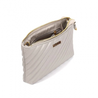 BOLSA 0470.4A32 COURO COSTURA PEQUENA C/ZIPER DOURADO FEM SANTA LOLLA