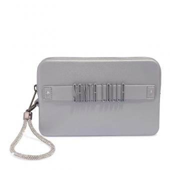 BOLSA 0450.4C4E CLUTCH BORRACHA LOGO ALTO RELEVO FEM SANTA LOLLA - Código 118582-2172