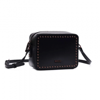 BOLSA 0470.48D6 COURO QUADRADA COM TAXAS SANTA LOLLA