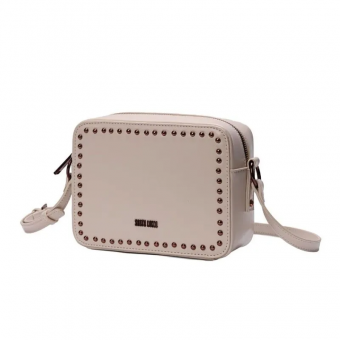 BOLSA 0470.48D6 COURO QUADRADA COM TAXAS SANTA LOLLA