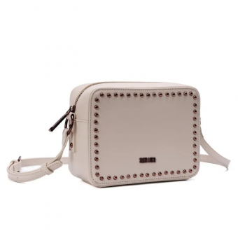 BOLSA 0470.48D6 COURO QUADRADA COM TAXAS SANTA LOLLA