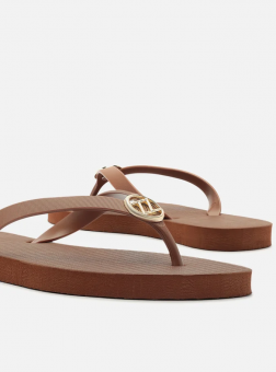 CHINELO Z190260144 BASICO LOGO DOURADO FEM AREZZO