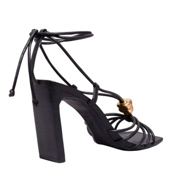 SANDALIA 04E2.5482 SALTO RETANGULAR AMARRAÇÃO FEM SANTA LOLLA