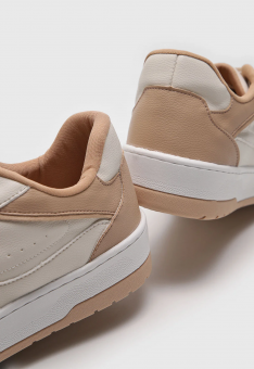 TENIS 0855.4B9A COURO C/CADARÇO NUDE FEM SANTA LOLLA