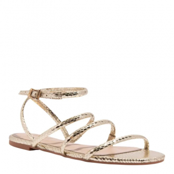 SANDALIA 086C.4C78 3 TIRAS CROCO FEM SANTA LOLLA