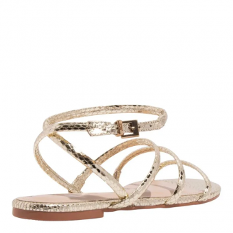 SANDALIA 086C.4C78 3 TIRAS CROCO FEM SANTA LOLLA