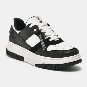TÊNIS 219-003 CASUAL PRETO E BRANCO VIA MARTE