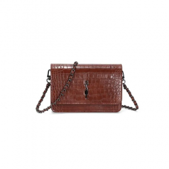 BOLSA 0470.5119 CROCO LOGO CHUMBO PEQUENA LADO SANTA LOLLA - Código 121777-4203
