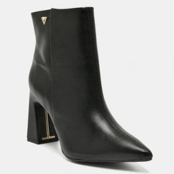BOTA 343-001-02 PRETA CANO BAIXO BICO FINO E SALTO VIA MARTE