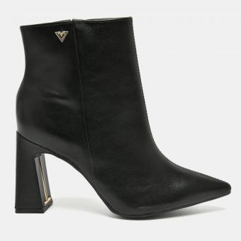 BOTA 343-001-02 PRETA CANO BAIXO BICO FINO E SALTO VIA MARTE